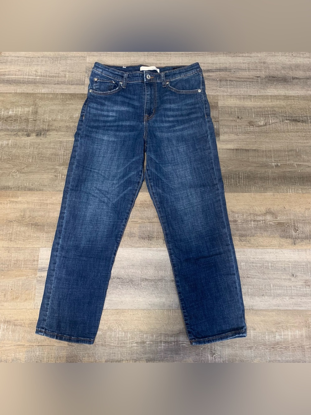 Ella Moss Women's Size 8 High Waist Straight Ankle Cropped Jeans